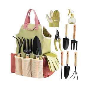 Gardening Tools Set of 10 - Complete Heavy Duty Garden Tools Set