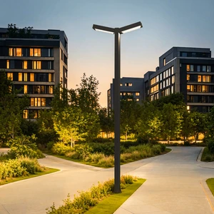 Modern Minimalist LED Garden Light Pole 3m 4m Electric Street Light for Garden Park AC/DC Power Supply