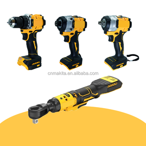20V Max Brushless Cordless Power Tool Kit Impact Drill Impact Driver Wrench Ratchet Wrench Bare Tool For Automotive Repair