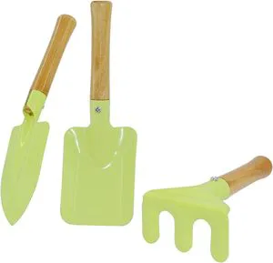 Wholesale Price Garden Tools Green Color Most Demanding Attractive Design Garden Ware Home Gardening Hand Tool Set Wooden Handle