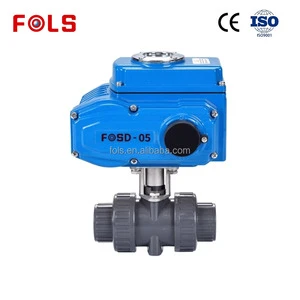Customized Electric Plastic UPVC Ball Valve Manufacturer PN10 2 Way Motor Operated For Water Control