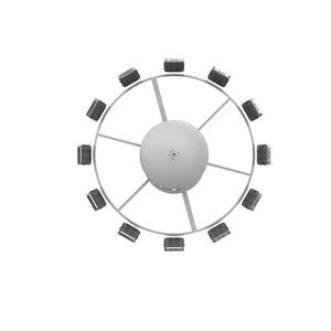 Galvanized 18m 22m 25m Octagonal Metal High Mast Lighting Pole with Lifting System Direct Price