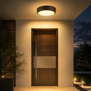 Round IP65 Waterproof LED Ceiling Light Surface Mount Lamp for Bathroom Kitchen Balcony Corridor Porch Garage Modern Bulk Supply