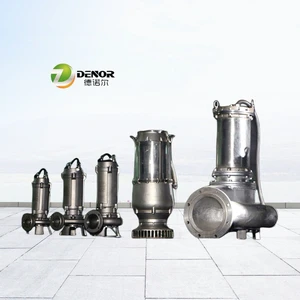 Heavy-Duty Stainless Steel Grinder Water Pump With High Pressure IP68 Motor 1.5HP For Efficient Wastewater Disposal
