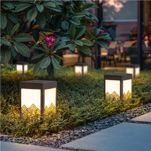 Outdoor Lawn Lamp Waterproof Garden Stigma New Chinese Household Marble Bollard Light