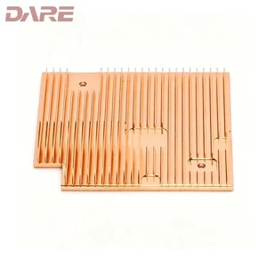 Custom Heat Sink Manufacturer High Precision Pure Copper Extrusion High Thermal Conductivity Metal Fabrication for Electronics