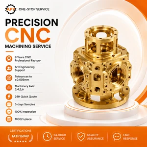 Customized Heavy Duty CNC For Machining Services Precision Brass C36000 Parts Multi-way Hydraulic Pneumatic Valve Manifold
