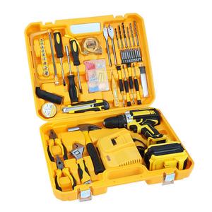 High-Power Lithium Battery Cordless Impact Drill Set 108-Piece Combination with Variable Speed and Hard Case Tool Set
