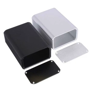 Heatsink Anodized Extrueded Aluminum Power Amplifiers Box Case Extruded Anodized Aluminum Electronics Power Amplifier Enclosure