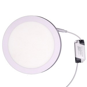 Commercial 24W Recessed Lamp Round Ultra Thin Slim Led Panel Light Smd2835 Surface Housing Office Ceiling Panel Light
