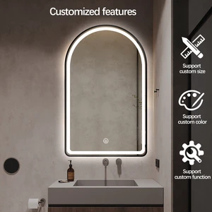 Luxury Decorative Mirrors Bathroom Mirror With Led Light IP54 Waterproof And Anti-fog Mirror With CE Certified And ERP