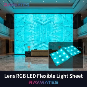 Superlighting RGBW Lens Led Flex Sheet 14.4W Dimmable UL CE Colorful LED Light Sheet Panel for Kitchen Cabinet Stretch Ceiling