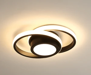 Creative Square Iron Base Acrylic Cover Modern LED AC Ceiling Lights IP33 Rated 2-Year Warranty for Living Room Bedroom Corridor