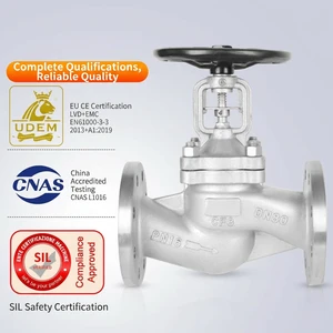 Stainless Steel Bellows Globe Valve WJ41W-16/25/40P/RL High Temperature Steam Zero Leakage Bellows Globe Valve