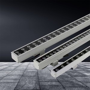 Line Landscape Lamp for Bridge Hotels Villa Contour Rendering Linear Lamps RGB Color Changing Wall Washer Lights