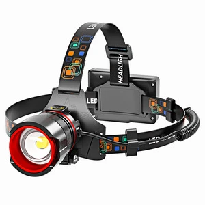 Outdoor Camping Night Fishing Emergency LED Headlight with Telescopic Zoom Sensitive Sensing & Charging
