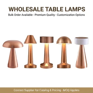 Simple Decorative Light Restaurant Portable Mini Led Cordless Battery Touch Control Rechargeable Height Adjustable Table Lamp