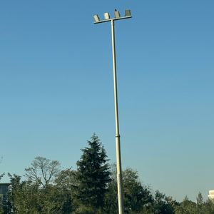 Hot-DIP Galvanized Conical Octagonal High Mast Light Pole LED Stadium Flood Light with Lifting Mechanism IP66Remote Area Highway