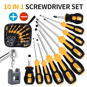 10-Piece DIY Precision Screwdriver Set with As Plastic Handle Insulated Multi Screwdriver Bit Customizable OEM Support