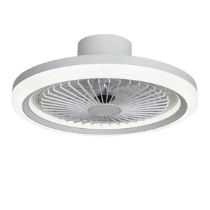 Hot sale Interior Bedroom Low Noise Modern Led Bladeless Hidden Ceiling Fan Light Fan Lamp With Remote Control