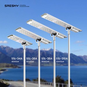 SRESKY High Quality Solar Panel Street Light Outdoor Solar Panel Light Lamp Jalan Solar Road Light Street Lamp with Solar Panel