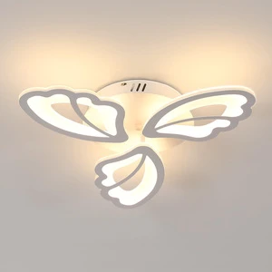 Modern Floral Style Ceiling Light Remote Control Lamps Acrylic Ceiling Lamp Modern Home Ceiling Indoor Lighting
