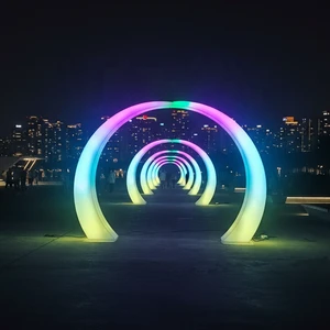 New Design Multi-Color LED Landscape Lighting Decor for Wedding Christmas Halloween PE Material Tunnel Light Remote Control