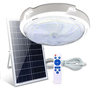 Quality Remote Control Round Aluminum Waterproof 100w 200w Solar Led Ceiling Light