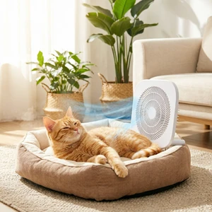 Electric Camping Modern Square Plastic Fans Custom Rechargeable USB Charging Pet-Friendly Quiet English Household Outdoor Use