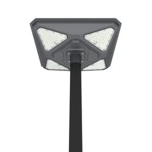 Solar Street Light Garden Lamp UFO 360 Degree Lighting IP65 Waterproof 2000W LiFePO4 Battery Solar Road Light For Yard Sports