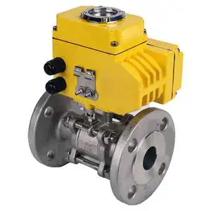 Stainless steel AISI 304/1.4301 Ball Valve DNOVA BVFPT-ISO.304.180 three-part flanged manual