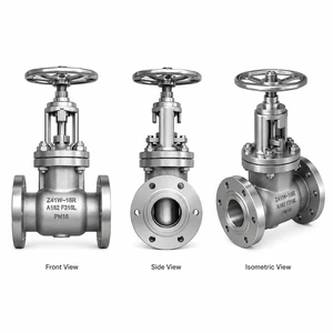 J41W 16R 316L Heavy Body Stainless Steel Globe Valve CF3M PN16 Flange Valve Equivalent to ANSI Class 150 Valves