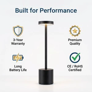 USB Cordless Metal Table Light Rechargeable Portable Battery Operated Flexible Touch Control Dimming LED Modern Design