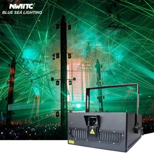 30W RGB Animation LED Laser Lights IP65 Waterproof Spotlights for Outdoor Big Events DMX512 Control White Green Beam Effects