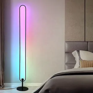 WIFI Smart 60-140cm 16 Million RGB Dream Color Changing Arch Mood Lighting LED Corner Floor Lamp for Living Room