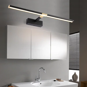 Adjustable Aluminum Alloy LED Vanity Mirror Light - Minimalist Bathroom Makeup Lighting for Mirror Cabinets