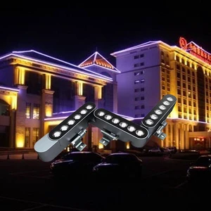 18W RGBW 3000K IP66 DMX LED Wall Washer Module Grazers Facade Lighting for Bridge Facade Lighting and Bridge New Product