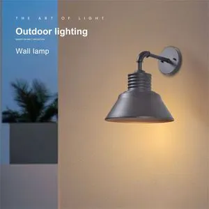 Sleek Modern Square LED IP23 Rated 5000K Daylight Outdoor Waterproof Black Iron Wall Light with 20 Beam Angle for Garden