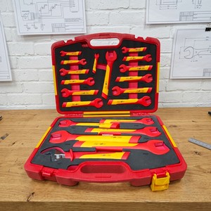 VDE Insulating Spanner Tools Set 20Pcs High Precision Auto Maintenance Combination Wrench Set With ABS Steel Storage Case