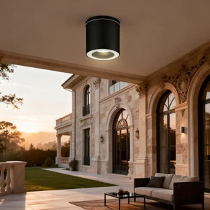 Modern Die-cast Aluminum Waterproof Cylinder GU10 35w Exterior Outdoor Ceiling Lighting Fixture