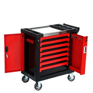 New Modern Metal Multifunctional Heavy-Duty Auto Repair Tool Trolley With 5-7 Layer Cabinet For Auto Repair