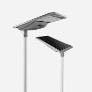 Integrated Solar Powered LED Street Light Multi-Wattage 20W-60W High Brightness Garden Road Lamp