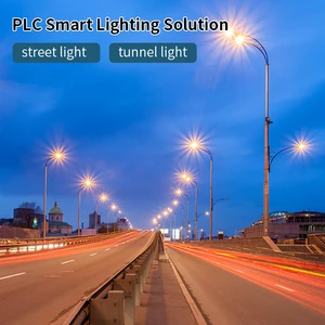 PLC Power Line Carrier No Wiring Required Smart City Lighting Highway Tunnel/street Intelligent Dimming Light Transformation