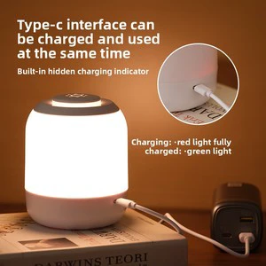 LED Rechargeable Touch Sleep Companion Night Light Cross-Border Bedroom Bedside Small Table Lamp for Baby Feeding Household Use