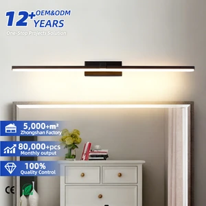 Minimalist LED Bathroom Vanity Aluminum Moisture-proof Anti-Fog Mirror Cabinet Headlight Wall Lamps for Apartment Modern Design