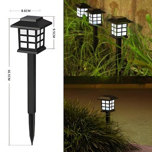 Solar Garden Lights Outdoor Waterproof Automatic Bright IP44 Multi Color Options Lawn Dark Areas Flower Lamp PP Material