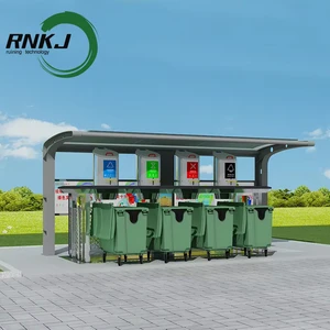 RNKJ Automatic Underground Waste Collection System Heavy Duty Steel City Outdoor Underground Garbage Can