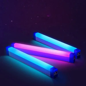 RGB LED Colorful Tube Light 17cm/32cm USB Charge Purple Blue Light Handheld Hanging Fill Lamp for Photo Live Streaming