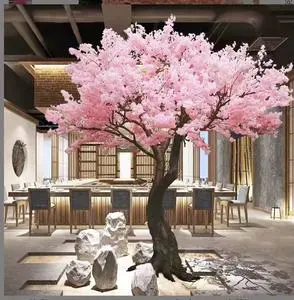 Custom Handmade Waterproof LED Lights Artificial Cherry Blossom Tree Fiberglass Eco-Friendly 3M Indoor Outdoor Wedding