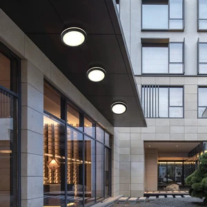 Best Selling Ip65 Indoor Outdoor Waterproof Induction Led Ceiling Light for Garden Round Glass Ceiling Lamp